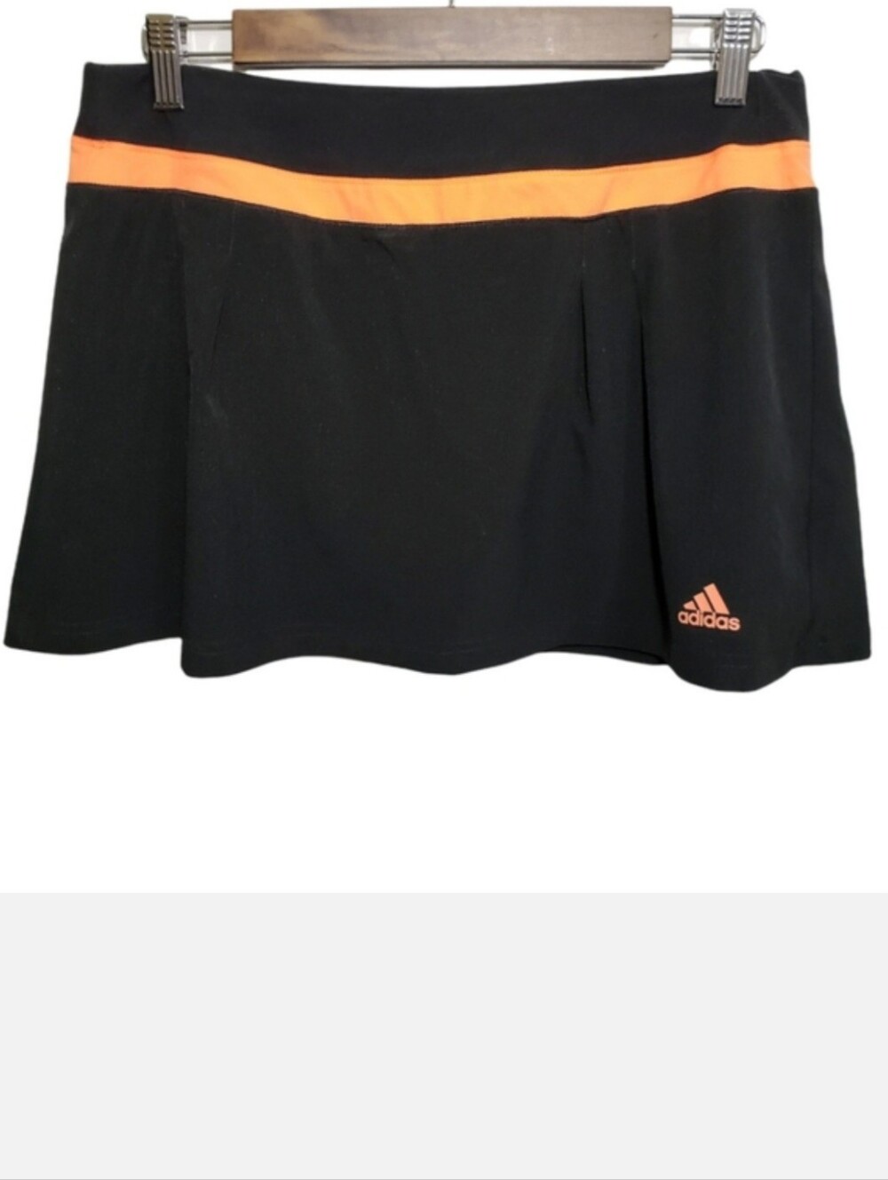 Adidas Climalite Black and Glow Orange Skirt Skort Women's Size Medium Tennis